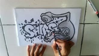 Logo Grafiti Keren Hitam Putih